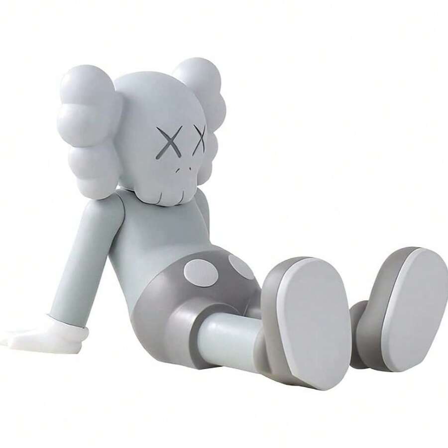 Figure,Vinyl  Model Art Toys Collectible Ornaments Room Decor Statue Figurine - 坐姿(黑色) - 查看 1