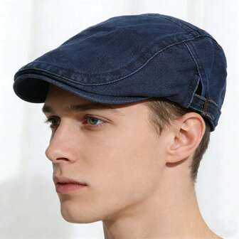 Vintage Newsboy Caps For Men And Women, Washed Old Street Style, British Painter Cap, Flat Cap