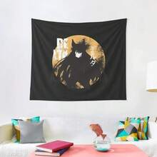 The Eminence In Shadow Delta In Vintage Distressed Minimalist Anime Characters Design With Japanese Name Tapestry - 白色 - 查看 6