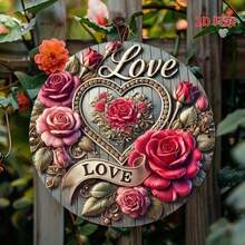 Delight Your Loved Ones This Valentine's Day With This 8x8 Vintage Aluminum Sign, Great For Both Indoor And Outdoor Home Decor. - TYA86923-20x20 - 查看 8