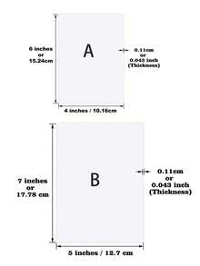 10片装塑料玻璃替代品，适用于制作席位卡、标牌、DIY工艺品，透明亚克力板套装，适用于婚礼和派对装饰 - 無色 - 查看 5