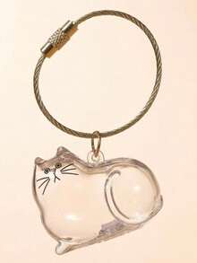 1个/5个装透明宠物毛发纪念盒，可用作吊坠、钥匙扣、纪念装饰品、礼物，适合橘猫、三花猫、泰迪猫、博美猫、松狮猫、柯基犬、达尔马提亚犬等品种。 - 無色 - 查看 11