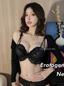 Women Bra And Panty Sets - Black - View 15