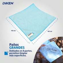 OpenHIDIKEN Trapos de Cocina de Microfibra Azul - Accesorios para Cocina Premium, Libre de Pelusa, Secado Rpido, Durabilidad hasta 1000 Lavadas - Toallas de Microfibra de Alta Calidad - como se muestra en la figura - Ver 8