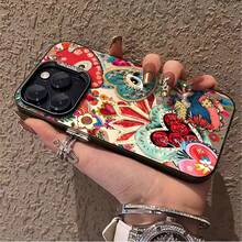 1pcs Colorful Heart Pattern Phone Case Compatible with Apple Phone 17ProMax 16 15 14 13 12 11ProMax Pro Xs Max XS X 7plus 8plus Silicone Antidrop Hard Shell Vintage Funky Girlish Style Cute Fashion Whimsical Can Be Given To Friends Can Be Given To A Lover - Negro - Ver 2