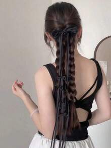 2pcs Women's Black Lace Bow Ribbon Hair Clips, Elegant Fashion Design Hair Accessories Ponytail, Bun, Party, Daily & Formal Occasions, Hair Slide, Hair Barrettes - Nhiều màu - Xem 3