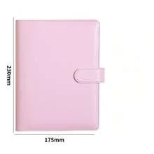 A5 Leather Binder Notebook, 6-Ring Loose Leaf Notebook Cover Fits A5 Filler Paper, Refillable Personal Planner Binder Cover With Magnetic Snap Closure (Inserts Not Included) - Multicolor - View 8