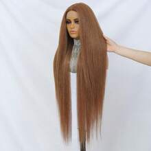 Super Long T Part Lace Wigs Synthetic 40 Inch Ey Blonde Straight 13x4x1 T Lace Front Wigs Heat Resistant Fiber Glueless Pre-Plucked Natural Hairline Lace Wig For Fashion Women/Girls(P30/27),38044711 - 藍白色 - 查看 6