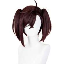 Brown Double Ponytail Wig Wigs Cosplay Wigs For Women Wig Install Kit With Bangs For Momo Ayase Cosplahort Red Brown Anime Twin Tails Pigtails Wig For Women Party Halloween,38046578 - 棕色 - 查看 1