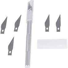 Kit de Herramientas de Modelo Alicates, Pinzas Cuchillo para Tallar Archivos Conjunto de Herramientas Artesanales Modelador de Construccin de Hobby Conjunto de Herramientas Bsicas para Impresi - como se muestra en la figura - Ver 5