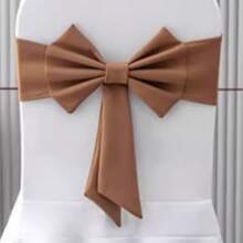 1/10pcs Thickened Air Layer Bowknot Chair Back Decorative Bands, Durable & Washable, Suitable For Outdoor Restaurant, Wedding Party, Holiday, Hotel, Conference, Banquet, Wedding Supplies, Home Decor. Great For Wedding Party, Baby Shower, Birthday Party, Halloween/Thanksgiving/Christmas Party, Graduation Ceremony, School Opening Ceremony, Interactive Party Atmosphere Supplies - Multicolor - View 23