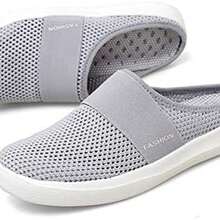 OpenHITANTOO Sandalias de Tenis Flats para Mujer - gris+25.0 cm - Ver 4