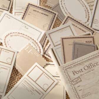 30 st. Vintage Matchbox-klistermärken, nostalgisk serie, dekorativa DIY-scrapbookingklistermärken