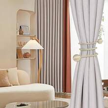 OpenHi 4 Piezas Sujetador De Cortinas, Cinta Magntica Decorativa para Cortinas, con Imn De Tierras Raras, Ideal para Sala De Estar, Dormitorio, Bao Y Comedor, 48 cm De Longitud - como se muestra en la figura - Ver 7