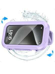 360° Rotation Waterproof Shower Phone Holder, Retractable, Angle Adjustable, Shower Caddy, Shower Organizer, Shower Phone Case, Anti-Fog High Sensitivity Cover Mount Box For Bathroom Wall, Mirror, Bathtub, Kitchen, Waterproof Bathroom Touch Screen Phone Bathroom Decor Summer - One Size - View 13