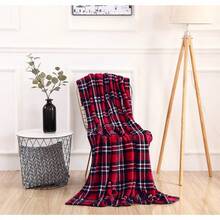 2026 Elegant Comfort Velvet Touch Ultra Plush Christmas Holiday Printed Fleece Throw/Blanket-50 X 60inch, (Reindeer), 50 X 60 Inch (W912) - Plaid - 查看 3