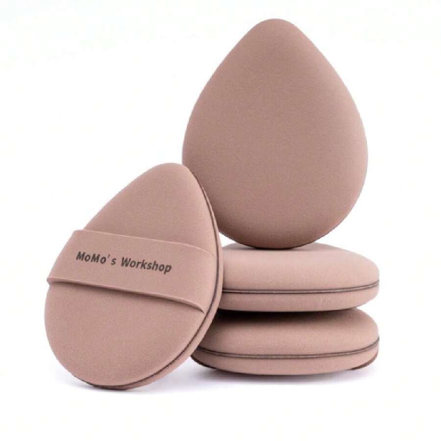 Momo's Workshop Sponge Puff, Large Beauty Puff For Quick Flawless , Concealer Powder Puff For Liquid & Cream Foundation 2PCS,38053297 - 棕色 - 查看 1