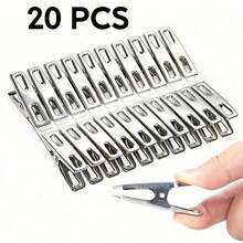 10pcs Metal Clothespins, Stainless Steel Laundry Clips, Rust-Proof For Clothes, Towels And More – Multi-Purpose Indoor Outdoor Drying Essentials, Weather-Resistant Grip Clips For Laundry Line, Quick-Dry And Non-Slip Hold, Reusable Home Organizer, Ideal For Spring Cleaning, Summer Laundry, And Craft Projects, Lightweight Yet Strong, Easy-Release Metal Clips For Everyday Use - Multicolor - View 8