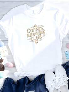Camiseta del Club de Insignias de Café - Blanco 1 - Ver 2