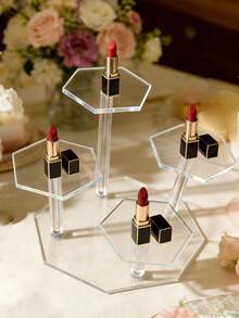 1pc 5-Tier Acrylic Rotating Display Stand, Transparent Round Jewelry/Collectibles Showcase, Multi-Purpose Perfume, Cupcake, Action Figure Display Rack - Multicolor - View 13