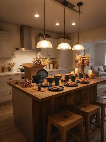 16/32件套不易碎可重复使用PP塑料餐具套装，包含盘子、碗和杯子。适用于家庭、户外野餐、学校用品、圣诞礼物等。