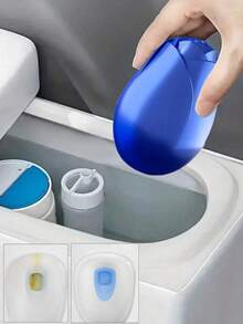 Automatic Toilet Cleaner, Long-Lasting Fragrance Blue Toilet Cleaning Tool, Suitable For Tank And Toilet, Powerful Cleaning, Easy To Use, Cleaning Supplies, Home Goods