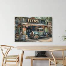 Vintage Texaco Gas Station Print, Rustic Old Truck Wall Art, Retro Garage Decor, Classic Americana Photography, Man Cave, Texas Art Unframe-style xinch(xcm)cuadros decorativos para sala,poster,con marco,posters,cuadros para la pared ,marcos para cuadros,cuadro,virgen de guadalupe,salas - transparente - Ver 9