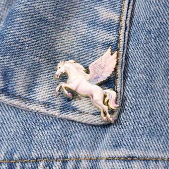 1pc Casual Alloy Enamel Brooch, Versatile Accessory For Clothes, Bags, Daily Wear