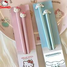 (Authorized) Sanrio 2pcs Hello Kitty Chopsticks, Yuguigou New Single Pack For Home Use, Meileti Split Meal Anti Slip Couple Cartoon High Appearance, Suitable For Family Travel And Dining (Slight Difference Between The Actual Product And The Picture) - Multicolor - View 7