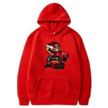 Sainz Mini F1 Hoodies For Men Games Cartoon Graphic Sweatshirts Long Sleeve Y2k Clothes Men Clothing Harajuku Streetwear Women - White - View 11