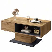 Coffee Tables - Gray + Wood + Particle Board - View 3