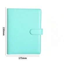 A5 Leather Binder Notebook, 6-Ring Loose Leaf Notebook Cover Fits A5 Filler Paper, Refillable Personal Planner Binder Cover With Magnetic Snap Closure (Inserts Not Included) - Multicolor - View 15