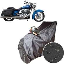 OpenHIFunda Cubierta Compatible con Moto Grande Transpirable- Protege de Lluvias, Rayos UV, Manchas y rayones. Fabricantes 100% Mexicanos. Motocicleta Transpirable - como se muestra en la figura - Ver 2