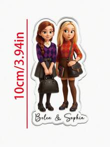 Customized Cartoon Acrylic Family Photo Magnet, Personalized Fridge Sticker, Photo Gift For Wedding Engagement Birthday And Anniversary, Couple Gift, Unique Gift - C-cartoon Fridge Magnets - View 7