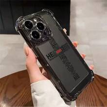 1pcs Cross Scripture Phone Case Compatible with Apple Phone17 16 15 14 13 12 11 ProMax Antidrop Phone Case Camera Protection Phone Case Vintage Minimalist Aesthetic Elegant Exquisite Can Be Given To Friends Can Be Given To Family Members As Gifts - Negro - Ver 2