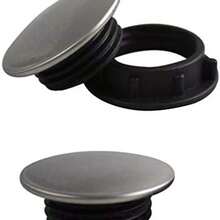 OpenHIUKCOCO 4 Piezas Cubierta De Orificio Para Fregadero De Cocina De Acero Inoxidable Tapa Para Grifo Y Dispensador De Jabn Accesorio Para Mantener La Cocina Limpia Y Ordenada Tamao Estndar 1.38X1.38In - 3,50 x 3,50 x 1,20 cm - Ver 2
