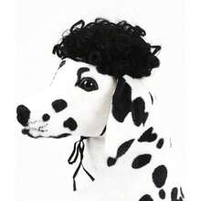 Pet K9 Funny Dog Cat Cosplay Wig, Pet Costumes, Cat Dress Up For Halloween, Christmas, Parties, Festivals, Dog Wigs For Small Medium And Large Sized Dogs (Black Curly Hair),  Wigs Cosplay Mardi Gras38049240 - 淺灰紫 - 查看 6