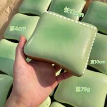 1pc Super Soft Butter Toast Squishy Stress Relief Toy - Slow Rebound - Extremely Soft Texture - Office Desk Squeeze Toy - Perfect Gift For Birthday, Holiday, Christmas, Halloween - Multicolor - View 4