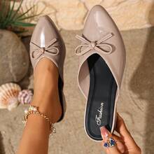 Women's Solid Color Minimalist Elegant Pointed Toe High Heel Shoes, Platform High Heels, Formal Appearance Suitable For Spring/Summer Outdoor Wear, Comfortable Slip-On Pumps - Apricot - View 1