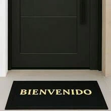 Leoon Tapete Entrada Casa Bienvenido Exterior Antiderrapante (Verde) - verde - Ver 3