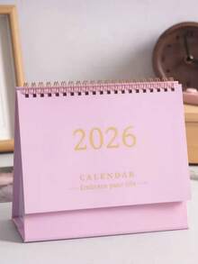 2026年桌面日历，办公桌日历，每日计划家用日历，简约竖版翻页设计，清晰简洁的日历布局，坚固耐用的纸张。适用于家庭或办公室，是安排学习时间的理想之选。 - 彩色 - 查看 6