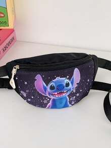 Stitched Fashionable Fanny Pack - Adjustable Waist Belt Fanny Pack In Bright Pink, Suitable For Travel, Hiking And Daily Commute, Fashionable Cartoon Pattern Fanny Pack, Practical And Secure, Can Store Phone And Wallet, Lightweight Sports Sling Bag - Multicolor - View 14