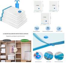 OpenHIBolsas de Almacenamiento de Vaco 6 Piezas Compresin Bolsas de Vaco Reutilizable para Guardar Ropa Almohadas Edredones,Almacenaje de Ropa(6 Piezas-combinacin60-80/50-70/40-60cm,) - 6 piezas-combinación60-80/50-70/40-60cm - Ver 9