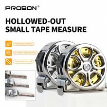 PROBON 1pc Mini Keychain Tape Measure 78.74 Inch Steel Tape Measure Delicate Small Steel Ruler, Metric & Lmperial Dual Scale,Multi Purpose Steel Tape Measure Gift Ruler - Gold - View 6