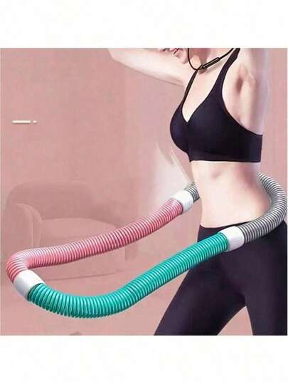 [All-Season] Effective Weight-Loss Fitness Ring - Low Noise, Soft Material, Suitable For Home Workout And Shaping, Abdominal Trainer, Plus Size, Women Fitness Equipment