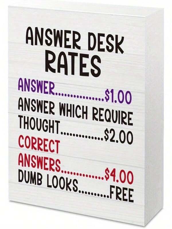 Funny Office Desk Decor For Women And Men Boss Gag Gifts For Coworker, Manager, Colleagues, Employee, Friend Gift Funny Home Office Sign Accessories Desk Decor Boss Day Gifts