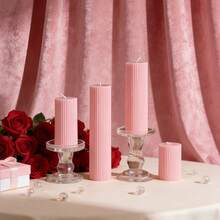 Nordic-Style Luxury Scented Candles, 1.96 Inches In Diameter, Available In 7 Sizes With The Longest Being 7.87 Inches. Made From Soy Wax And Paraffin Wax, These Scented Candles Are Perfect As Valentine's Day Gifts, Valentine's Day Decorations, Gifts For Girlfriends Or Women, Winter Gifts, Home Decor Candles, Valentine's Day Room Decorations, Valentine's Day Ornaments, For Candlelight Dinners, And As Gifts For Special Occasions. - Multicolor - View 9