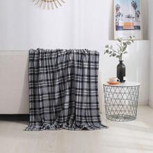 2026 Elegant Comfort Velvet Touch Ultra Plush Christmas Holiday Printed Fleece Throw/Blanket-50 X 60inch, (Reindeer), 50 X 60 Inch (W912) - 灰色格子 - 查看 2