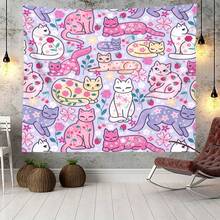 1 pieza Tapiz con diseño de moda y estampado, que se puede usar como decoración de habitación, bandera, tapiz de pared, decoración de pared, mural, decoración de dormitorio o artículo de decoración del hogar. - Multicolor - Ver 3