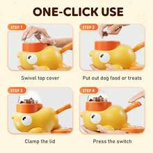 2-In-1 Dog Interactive Slow Feeder Bowls & Food Puzzle Toy, Duck-Shaped Dog TreatDispenser Anti-Gulping Bowl For Healthy Eating & LQ Training (Yellow) - 500ml - Xem 5